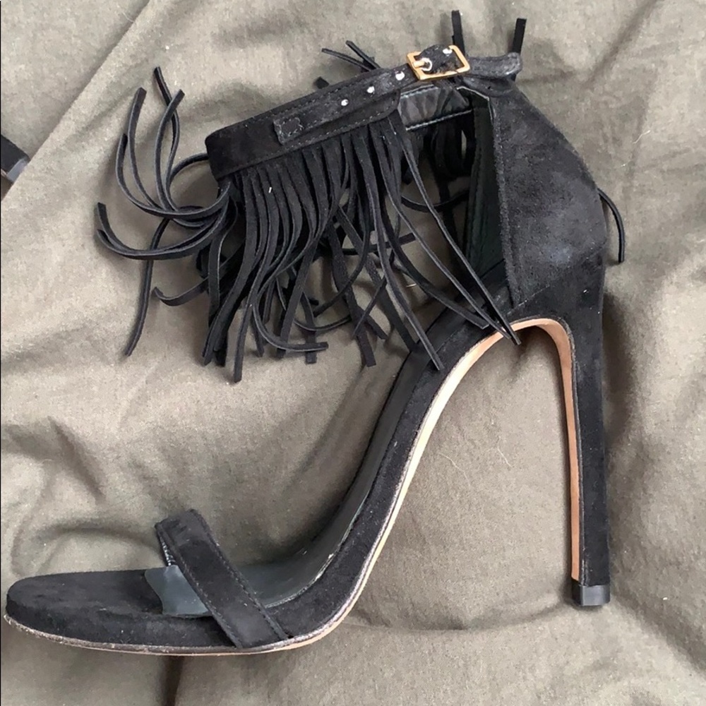 Stuart Weizmann ‘Nudist’ Fringe Heels